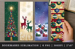 Christmas bookmarks printable sublimation bookmark design Product Image 1