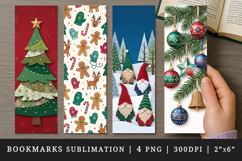 Christmas bookmarks printable sublimation bookmark design Product Image 1