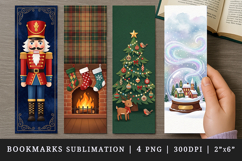Christmas bookmarks printable sublimation bookmark design Product Image 1
