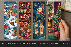 Christmas bookmarks printable sublimation bookmark design Product Image 1