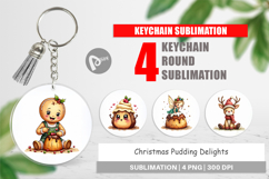 Christmas Pudding Delights Keychain Product Image 1