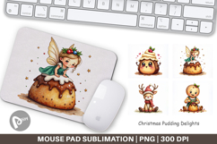 Christmas Pudding Delights Mouse Pad Product Image 1