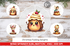 Christmas Pudding Delights Wind Spinner Product Image 1