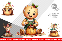 Christmas Pudding Delights Clipart Product Image 1