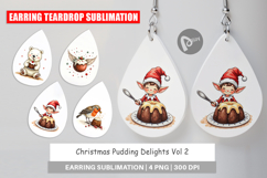 Christmas Pudding Delights Earring Product Image 1