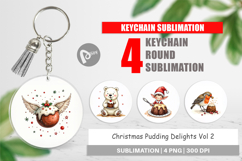 Christmas Pudding Delights Keychain Product Image 1