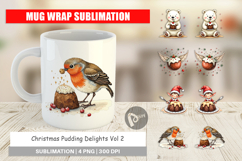 Christmas Pudding Delights Mug Wrap Product Image 1