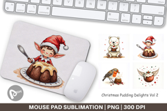 Christmas Pudding Delights Mouse Pad Product Image 1