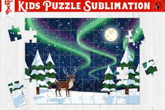 Kids puzzle | Christmas Scenes | Christmas reindeer Product Image 1
