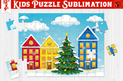 Kids puzzle | Christmas Scenes | Christmas House Product Image 1
