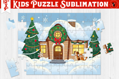 Kids puzzle | Christmas Scenes | Christmas House Product Image 1