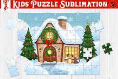 Kids puzzle | Christmas Scenes | Christmas House Product Image 1