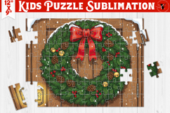 Kids puzzle | Christmas Scenes | Christmas wreath Product Image 1