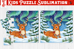 Kids puzzle | Christmas Scenes | Christmas reindeer Product Image 1