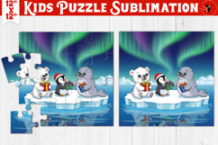 Kids puzzle | Christmas Scenes | Polar Animals Product Image 1