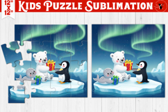 Kids puzzle | Christmas Scenes | Polar Animals Product Image 1