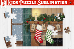 Kids puzzle | Christmas Scenes | Christmas Sock Product Image 1