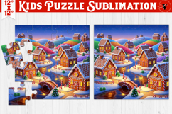 Kids puzzle | Christmas Scenes | gingerbread houses Product Image 1