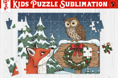 Kids puzzle | Christmas Scenes | Fox and Owl Product Image 1