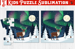 Kids puzzle | Christmas Scenes | Christmas reindeer Product Image 1