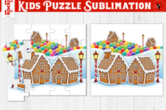 Kids puzzle | Christmas Scenes | gingerbread houses Product Image 1
