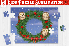 Kids puzzle | Christmas Scenes | Christmas wreath Product Image 1