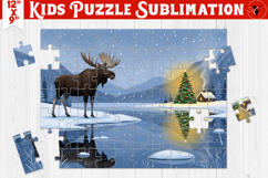 Kids puzzle | Christmas Scenes | Elk Product Image 1