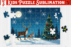 Kids puzzle | Christmas Scenes | Reindeers family Product Image 1
