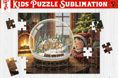 Kids puzzle | Christmas Scenes | glass ball Product Image 1
