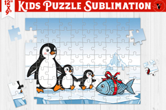 Kids puzzle | Christmas Scenes | Penguins Product Image 1
