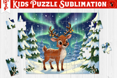 Kids puzzle | Christmas Scenes | Christmas reindeer Product Image 1