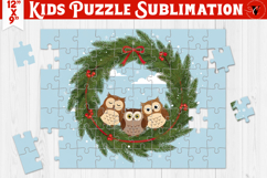 Kids puzzle | Christmas Scenes | Christmas wreath Product Image 1