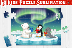 Kids puzzle | Christmas Scenes | Polar Animals Product Image 1