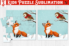 Kids puzzle | Christmas Scenes | Fox and Owl Product Image 1