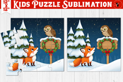 Kids puzzle | Christmas Scenes | Fox and Owl Product Image 1