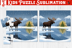 Kids puzzle | Christmas Scenes | Elk Product Image 1