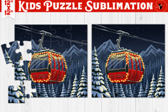 Kids puzzle | Christmas Scenes | Christmas funicular Product Image 1