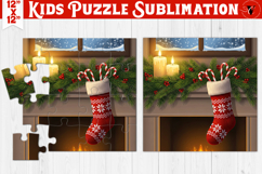 Kids puzzle | Christmas Scenes | Christmas Sock Product Image 1