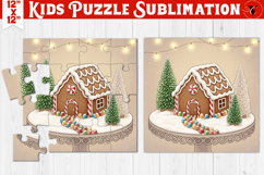 Kids puzzle | Christmas Scenes | gingerbread houses Product Image 1