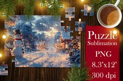 Christmas Puzzles PNG |Kids Puzzles Sublimation 3 Product Image 3
