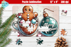 Gingerbread man Christmas Kids Puzzles Sublimation Product Image 1