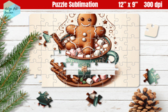 Gingerbread man Christmas Kids Puzzles Sublimation Product Image 1