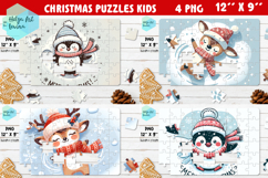 Christmas Deer | Kids Puzzles Sublimation Product Image 1
