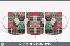 GorgeousChristmas Quilted Patchwork Mug Wrap design.