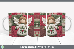 GorgeousChristmas Quilted Patchwork Mug Wrap design.