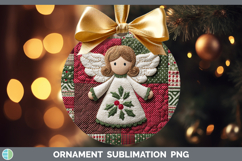 GorgeousChristmas Quilted Patchwork Ornament design.