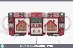 GorgeousChristmas Quilted Patchwork Mug Wrap design.