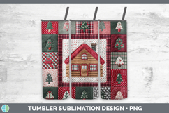 GorgeousChristmas Quilted Patchwork Tumbler design.