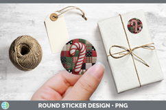 GorgeousChristmas Quilted Patchwork Stickers design.