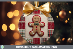 GorgeousChristmas Quilted Patchwork Ornament design.